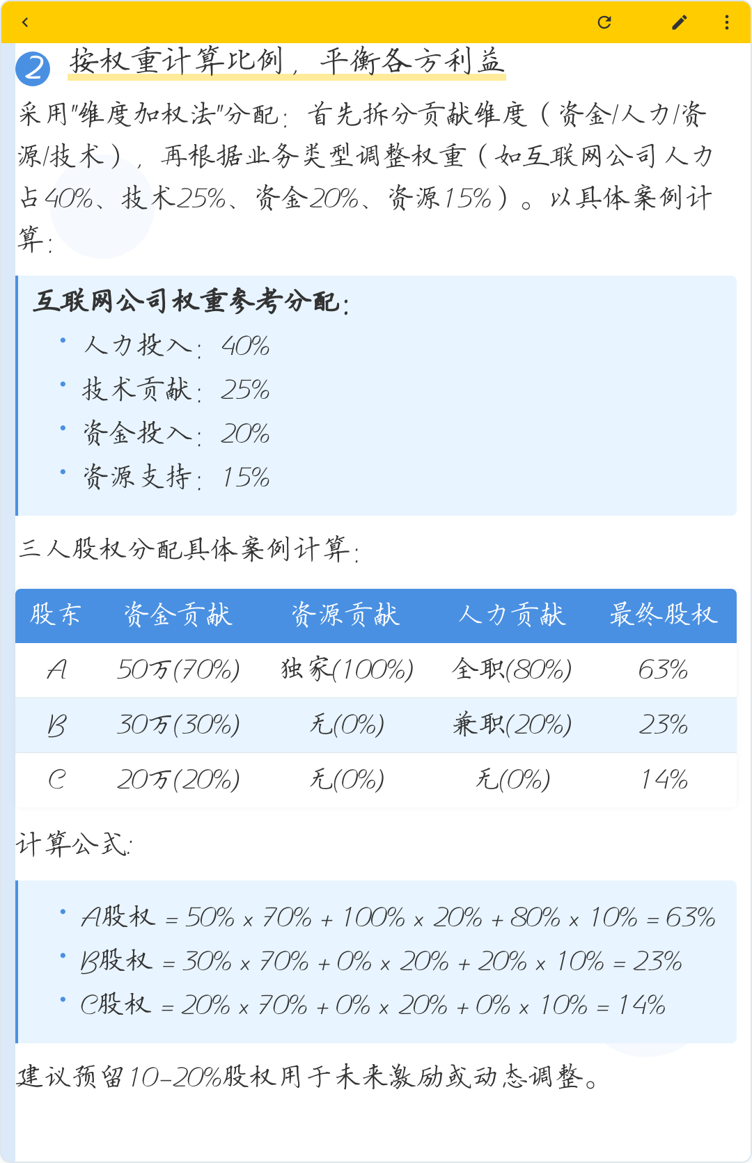 股权公平分配方案(股权公平分配方案是什么)佛山市